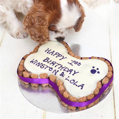 bone dog birthday cake by arton & co. | notonthehighstreet.com