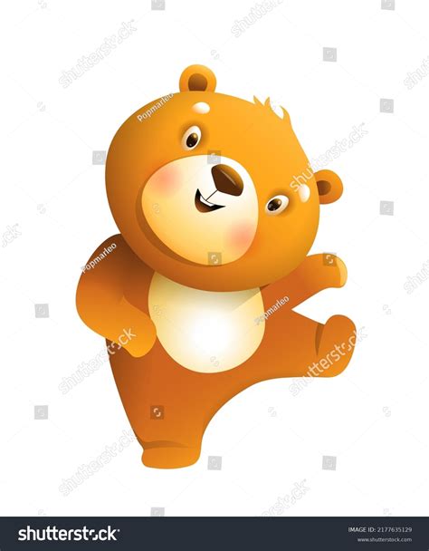 Funny Baby Teddy Bear Dancing Cute Stock Vector (Royalty Free) 2177635129 | Shutterstock