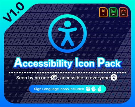 Accessibility Icon Pack | 1700+ Accessibility Icons by Choo-Choo Diamond