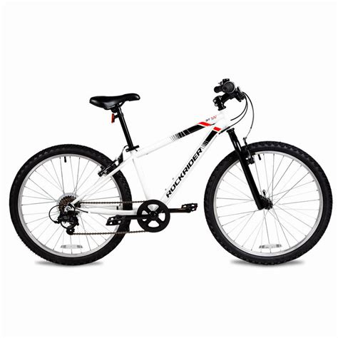 Rockrider St 100 Kids' 9-12 Years Old 24" Mountain Bike White - B'Twin - Decathlon