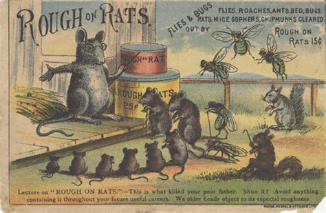 E.S. Wells Chemical Co. Rough on Rats 1900 | bibliodyssey.bl… | Flickr