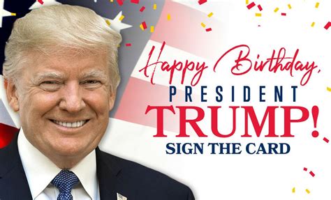 The Trump Train 🚂🇺🇸 on Twitter: "Happy Birthday President Trump! Sign the card by commenting below👇"