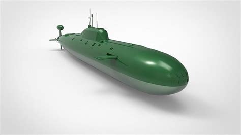 Akula-class submarine 3D model | CGTrader