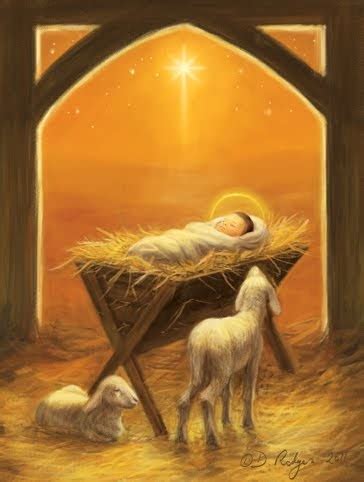 Daniel Rodgers: Nativity with lambs