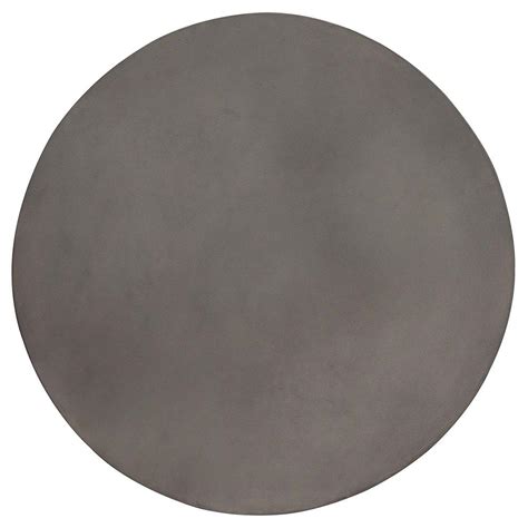 Karen Modern Classic Dark Grey Textured Concrete Round Outdoor Coffee Table