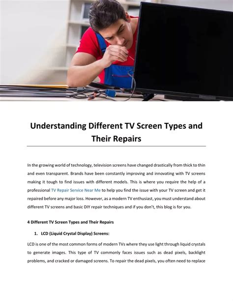 PPT - Understanding Different TV Screen Types and Their Repairs PowerPoint Presentation - ID ...