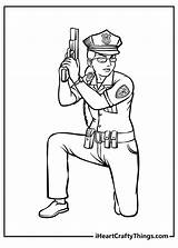 Police Safety Coloring Pages sketch template