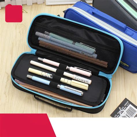 Pencils student multi layer stationery pencil case simple multi ...