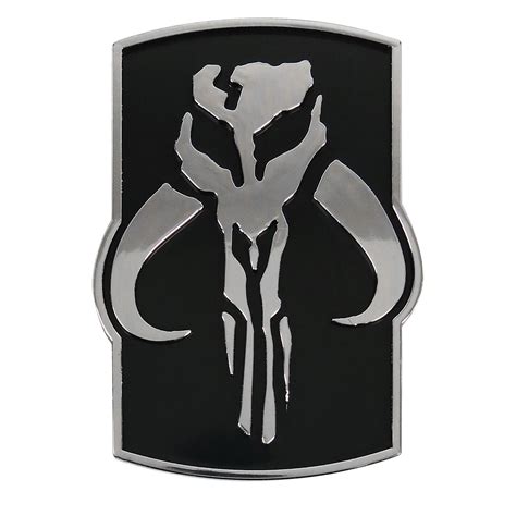 Star Wars Mandalorian Crest Chrome Car Emblem | Car emblem, Star wars ...