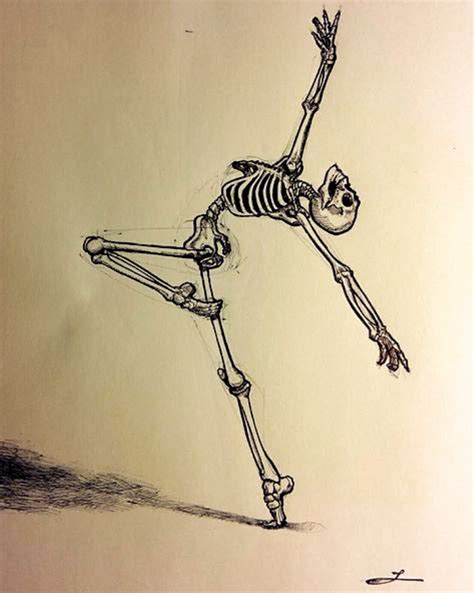 #dancing #ballerina #skeleton #ballpointpen #sketch #sketchbook #lifedrawing in 2020 | Skeleton ...