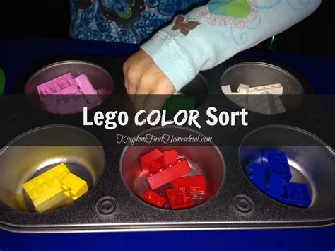 Lego Color Sort - Kingdom First Homeschool