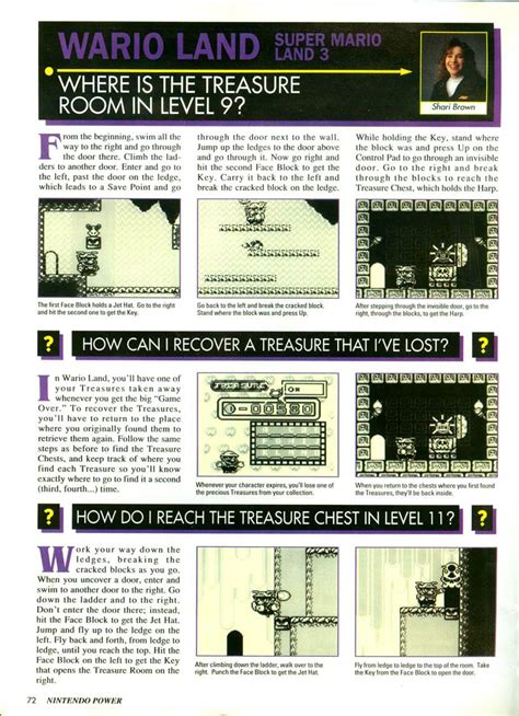 Super Mario Land 3: Wario Land How To's in Nintendo Power Vol. 59 & 60