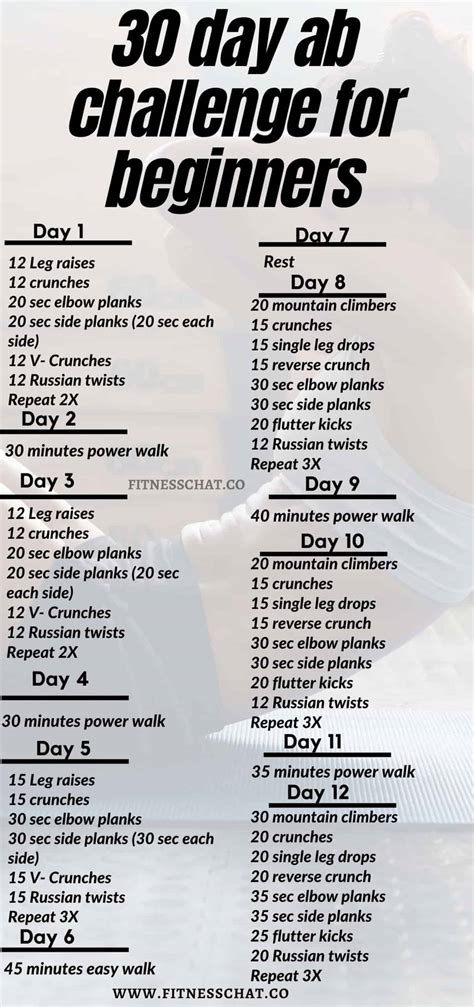 30 Day Ab Challenge for Beginners That Actually Works