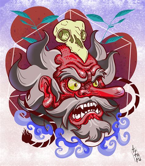 Tengu Tattoo design by TOTOPO on DeviantArt