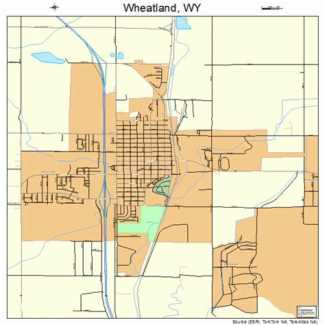 Wheatland Wyoming Street Map 5683040