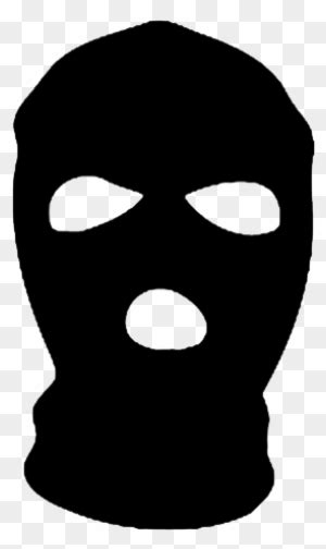 Cartoon Black Ski Mask - Free Transparent PNG Clipart Images Download