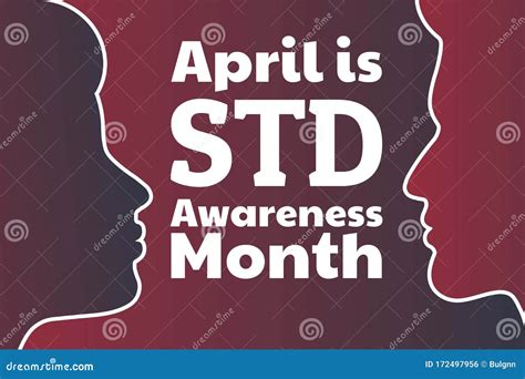 April Is STD Awareness Month Concept. Sexually Transmitted Diseases. Template For Background ...