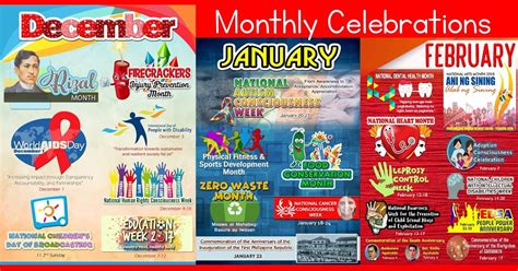 Updated New Design Monthly Celebrations - The Teachers Craft PH