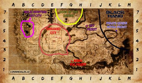 Conan Exiles Poi Map - Map Of New Mexico