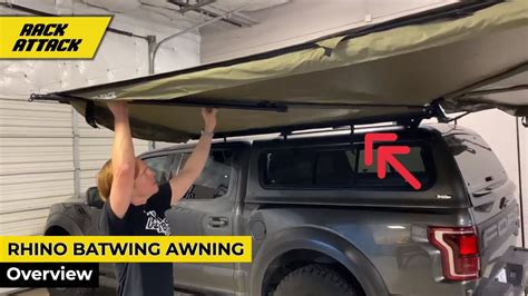 Rhino-Rack Batwing Driverside Awning Overview, Deploy and Stowing - YouTube