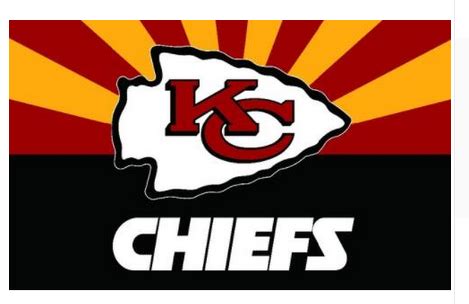 Kansas City Chiefs Flag-3x5 FT NFL Chiefs Banner-100% polyester-2 Meta ...