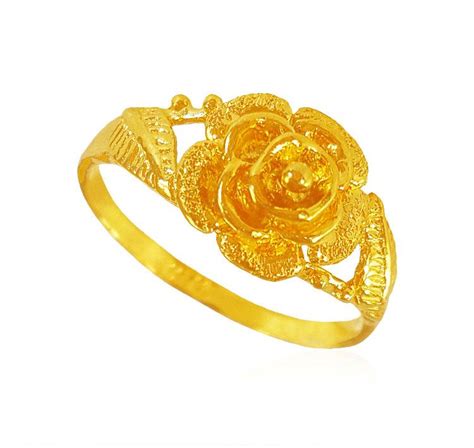 22 Karat Gold Ri22 karat Fancy Ring - RiLg22075 - [Rings > Ladies Gold ...