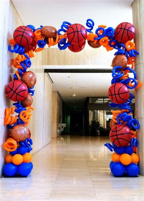 Basketball Arch.JPG | BALLOON ARCHES DALLAS | Basketball theme party ...