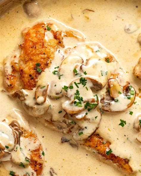 Chicken Breast in Creamy Mushroom Sauce | RecipeTin Eats