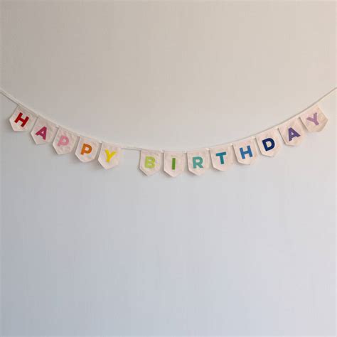 Happy Birthday Bunting Banner By Merry Mo Mo