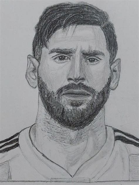 How to Draw Lionel Messi - Football Player⚽| Step-by-Step Drawing Tutorial | Football player ...