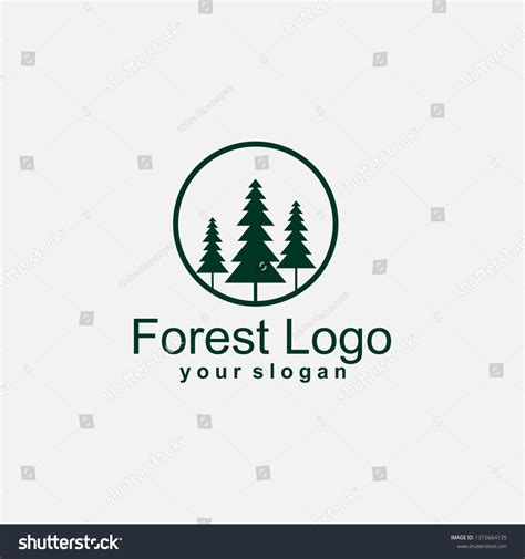 Forest Logo Template Stock Vector (Royalty Free) 1315664135 | Shutterstock