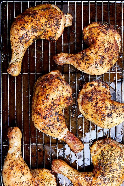 Crispy Oven Roasted Chicken Leg Quarters - Craving Tasty