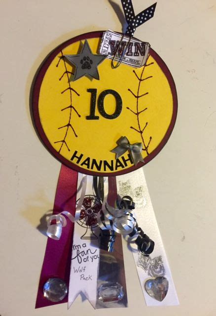 Softball locker decoration. Softball Goodie Bags, Softball Team Gifts, School Softball, Senior ...