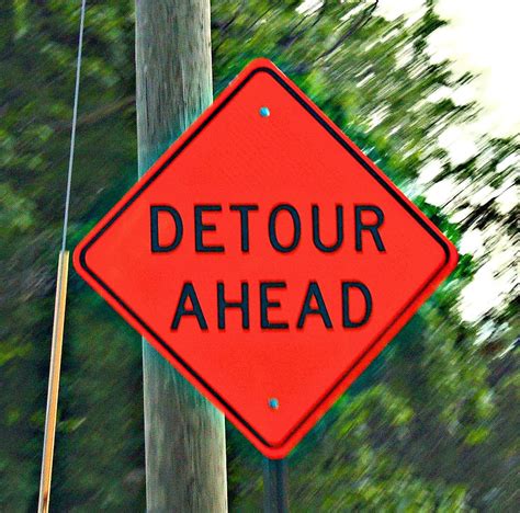 Detour Ahead Sign