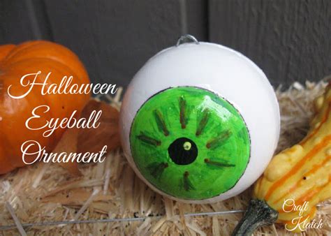 Halloween Eyeball Ornament Craft - Craft Klatch