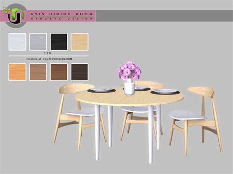 Sims 4 Cc Round Dining Table