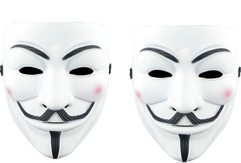 Amazon.com: 2 Pack Hacker Mask for Kids Anonymous Halloween Party Cosplay Face Mask: Clothing