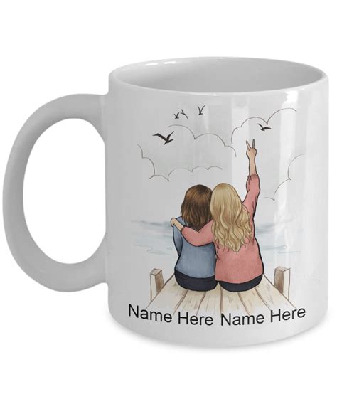 Best Friend Coffee Mugs Personalized / Best Friends Personalized Long ...