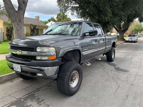 2002 Chevrolet Silverado 2500 HD Wheel Offset Super Aggressive 3"-5" Suspension Lift 6 ...