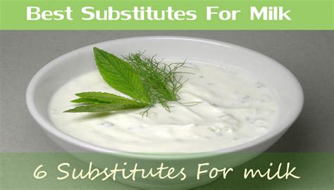 6 Best Substitutes For milk For Cooking