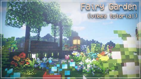 Minecraft: Easy Fairy Garden w/ Mizuno's Texture | Cottagecore Aesthetic Fairytale | Kelpie The ...