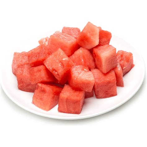 Watermelon Chunks, Small Package, Average .5lbs | Fruit | Martins - Emerald