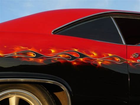 Custom Flames On Cars | Flame Paint Jobs On Cars | Custom cars paint ...