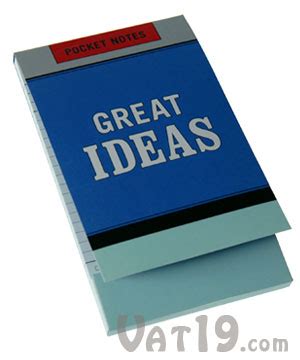 Great Ideas Notebook: A pocket-sized notebook for your brilliant ideas.