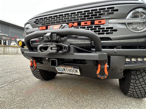 2021-2023 Ford Bronco Front Receiver Hitch (High Mount Winch Plate) - X ...