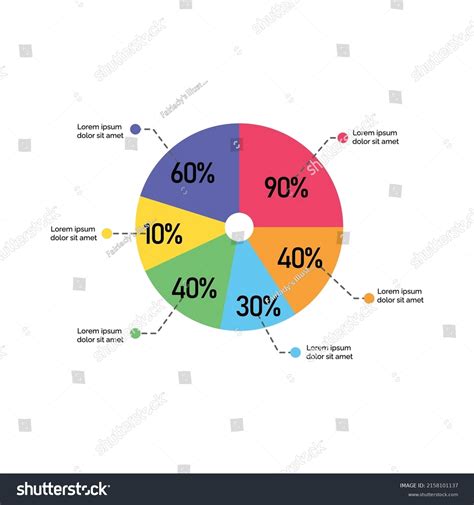 Colorful Business Pie Chart Your Documents Stock Vector (Royalty Free ...