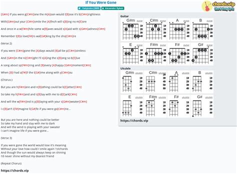 Chord: If You Were Gone - tab, song lyric, sheet, guitar, ukulele | chords.vip