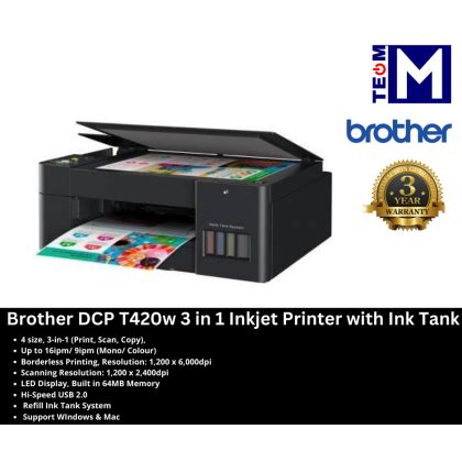 Brother DCP-T420W Ink Tank Printer (Print ,Scan , Copy) Affordable ...