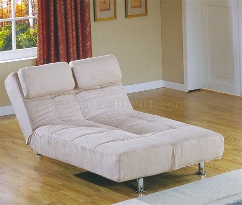 Peat Microfiber Contemporary Sofa Bed Convertible Lounger