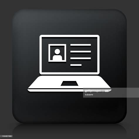 Laptop Computer with Personal Profile Icon. This 100% royalty free... | Social media design ...